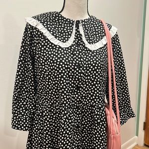 NWT Polka Dot Mini with Peter Pan Collar
